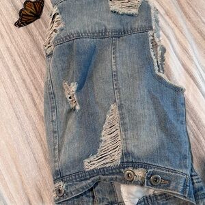 Highway Jeans Light Blue Distressed Denim Jacket 🧥 🦋